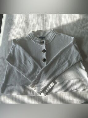 Quince cotton Button-Front Cardigan